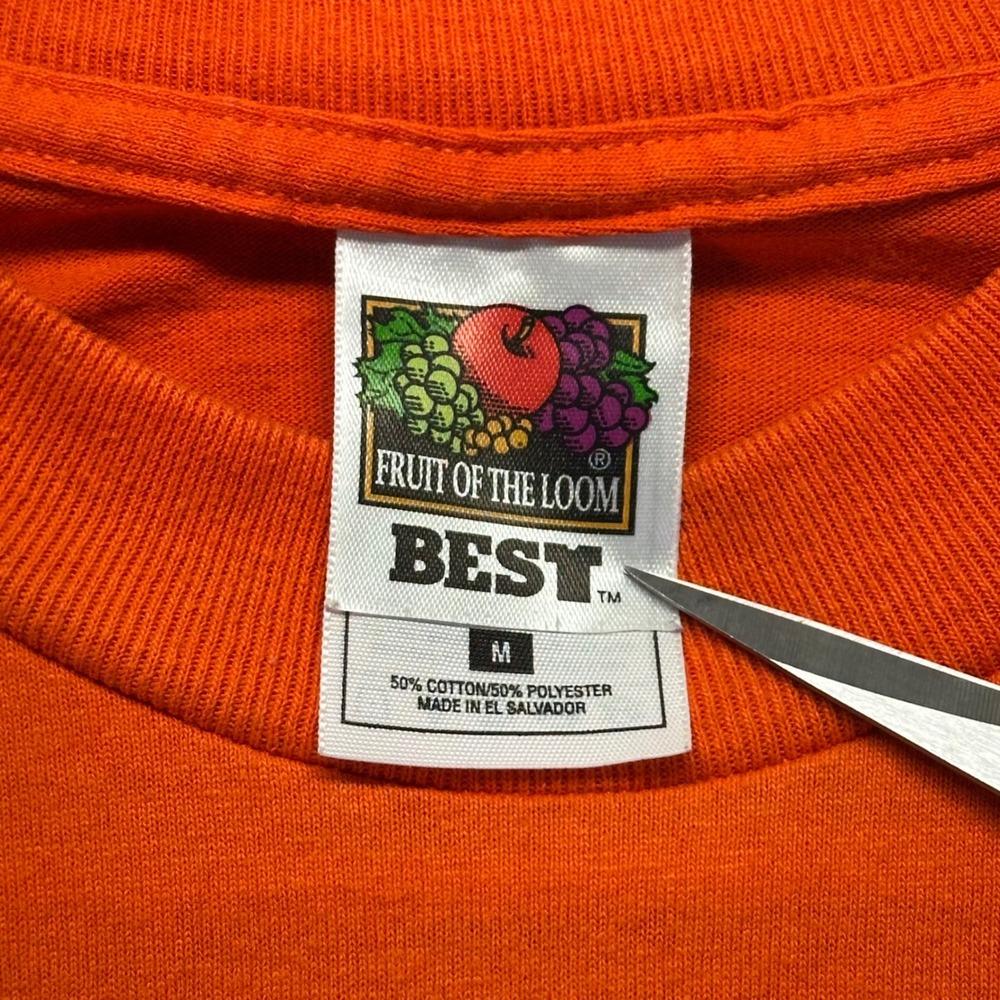 Vintage Connors State Baseball T Shirt Mens Medium Orange College Baseball - Picture 4 of 7
